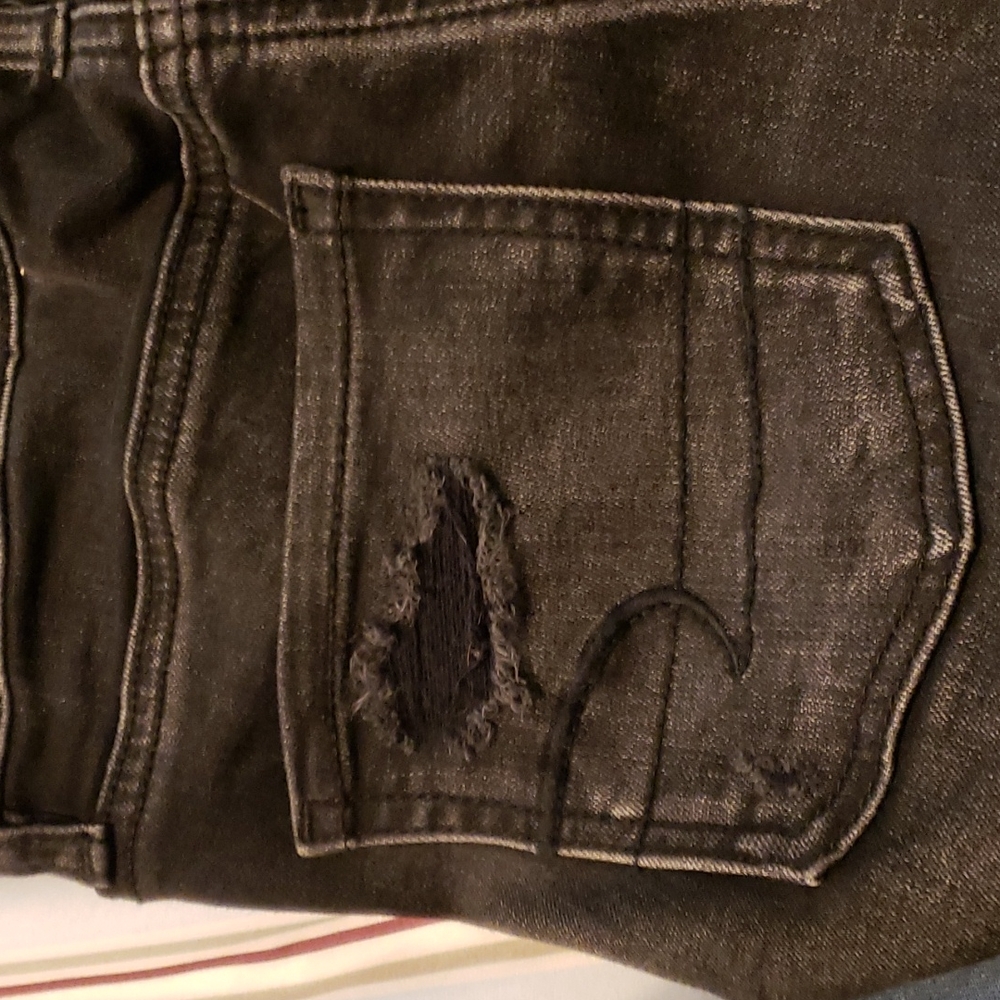 $15 or 2/$20! American Eagle Outfitters Black Jeggings Super Stretch Size 0 - Picture 4 of 9
